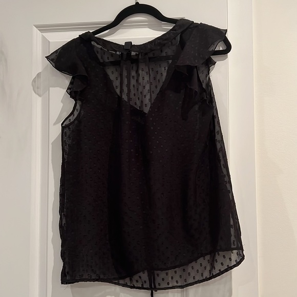 Vero Moda sheer black blouse in size medium - Picture 2 of 3